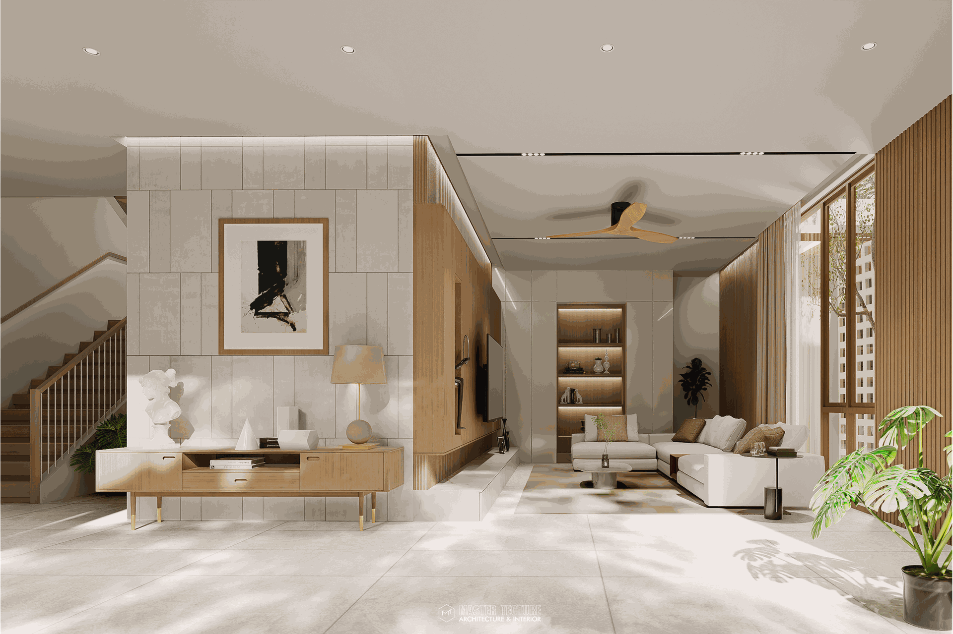 การผสมผสานงานออกแบบภายในและภายนอก