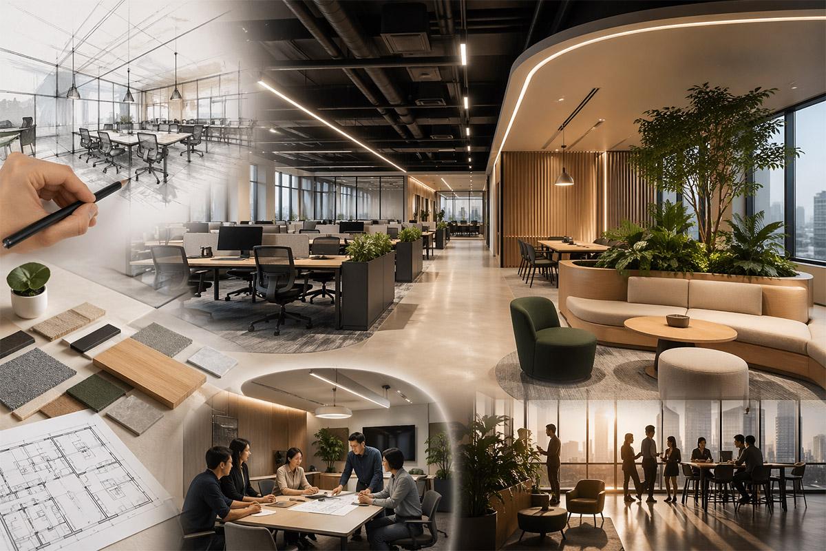 บริการออกแบบออฟฟิศครบวงจรโดยสถาปนิกผู้เชี่ยวชาญจาก MASTERTEXTURE เน้นความสวยงามและฟังก์ชันที่ตอบโจทย์วัฒนธรรมองค์กร